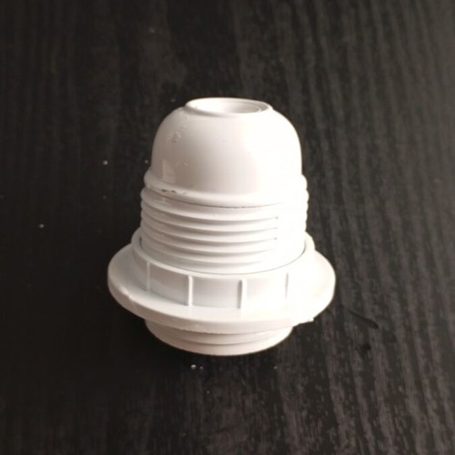 E27 compatible power socket lamp holder, white