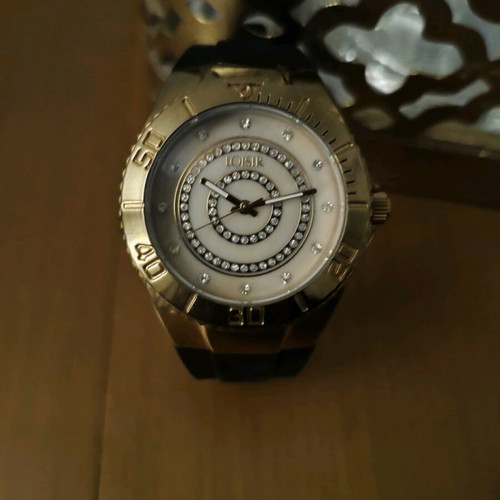 Loisir women's wristwatch gold with crystal 41 mm like new