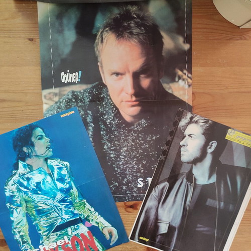 Posters of foreign singers '90s like new, pack of 3