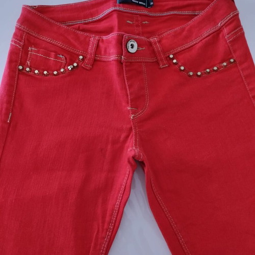 Vintage low-rise jeans Tally Weijl No.38 like new, red