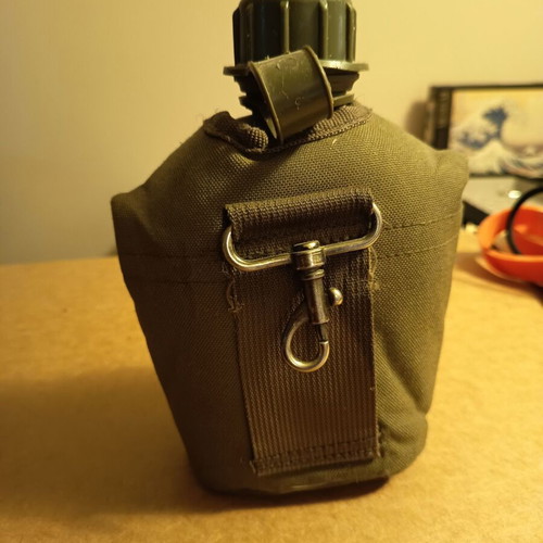 Army canteen with cover used