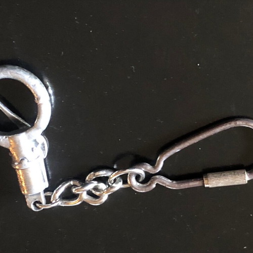 Keychain replica of Spitfire fighter plane rudder vintage