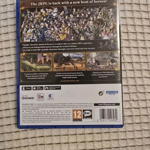 Eiyuden Chronicle: Hundred Heroes PS5 like new