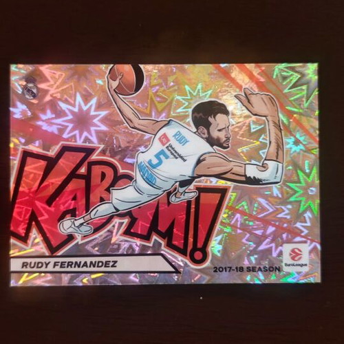 Rudy Fernandez 2025-26 Contenders Euroleague Horizontal Kaboom! card new, authentic