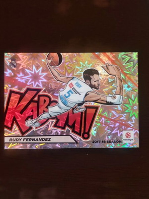 Rudy Fernandez 2025-26 Contenders Euroleague Horizontal Kaboom! card new, authentic