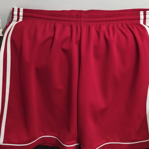 Adidas shorts, red, medium