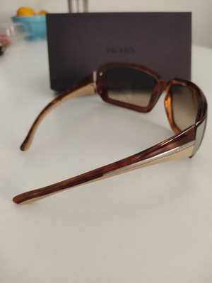 Prada vintage sunglasses with authenticity card, tortoise shell frame