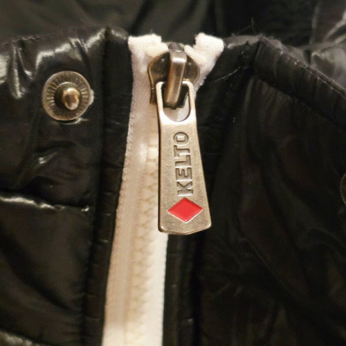 Kelto shiny kids jacket like new, black, size 13-14 years