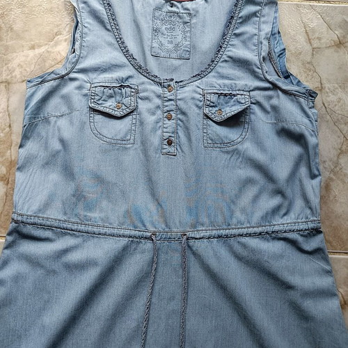 EDC by Esprit summer dress like new, 100% cotton, blue, size M