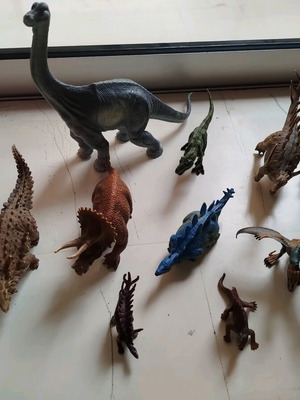 Dinosaur figures used