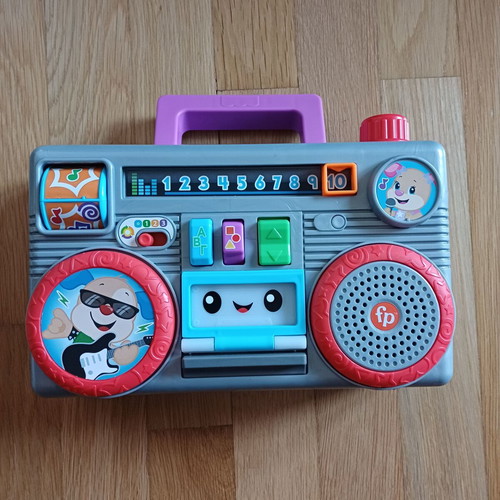 Fisher Price educational cassette player used with music and lights