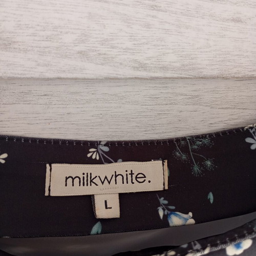 Milkwhite set skirt and crop top like new, multicolor, medium-large-small