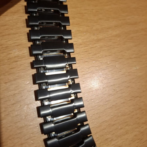 Watch bracelet 22mm black elastic new