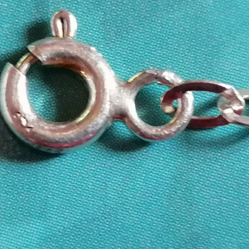 Silver 925 anklet new with chain and white shells