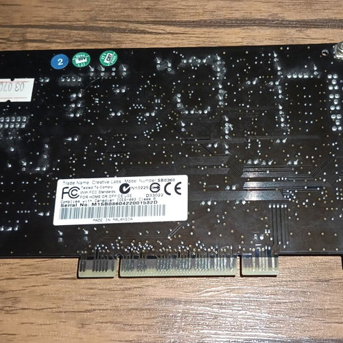 Creative Labs Sound Blaster Audigy 2 SB0360 sound card used, vintage