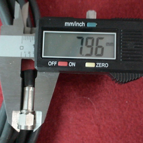 Coaxial cable 8 meters used with connectors