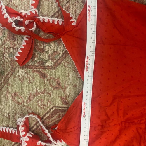 Karavan boho dress 100% cotton like new, medium size, red