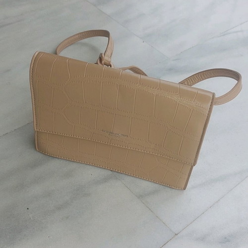 David Jones women's shoulder bag new beige