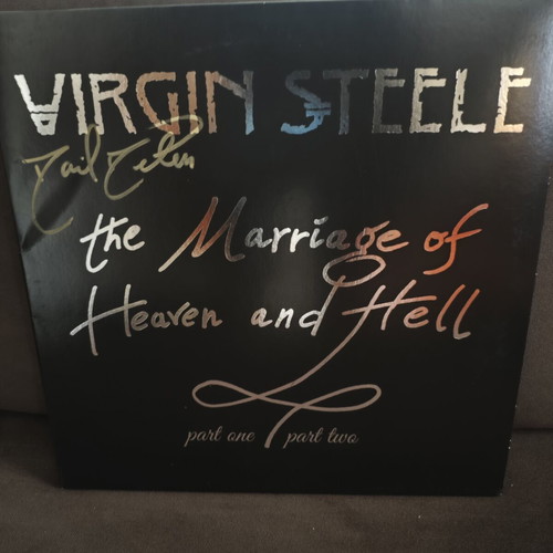 Virgin Steele The Marriage Of Heaven And Hell Part One & Two Vinyl signed limited edition