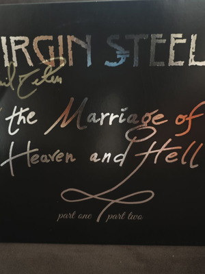 Virgin Steele The Marriage Of Heaven And Hell Part One & Two Vinyl signed limited edition