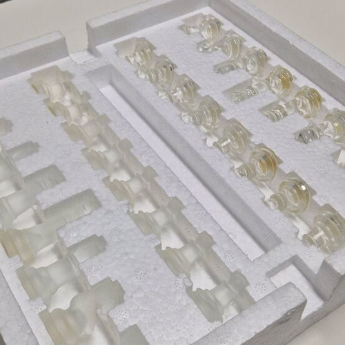 Johnnie Walker Glass Chess Set like new