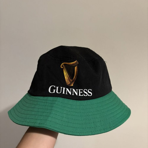 Guinness bucket hat new, black and green