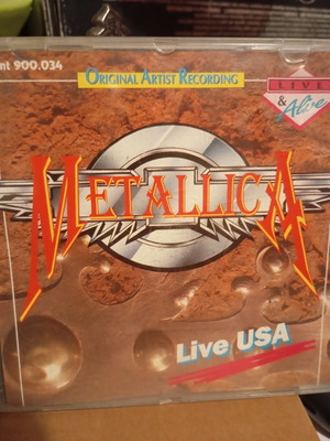 Metallica Live USA CD μεταχειρισμένο, metal
