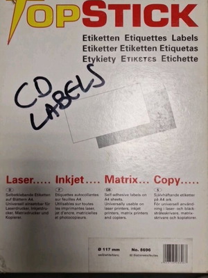 Labels for CD/DVD new
