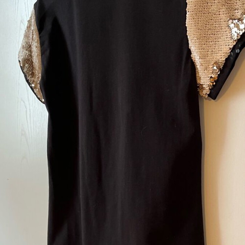 Sequin blouse black like new, size M