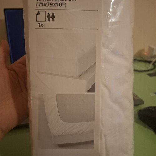 Ikea ULLVIDE fitted sheet 180x200x26 cm waterproof