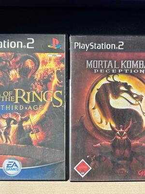 PS2 games like new, Lord Of The Rings, Mortal Kombat, Smackdown, Yu-Gi-Oh