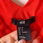 Κόκκινο φόρεμα H&M μεταχειρισμένο, μέγεθος S
