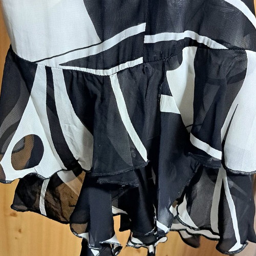 Dress and jacket set like new, black and white, XL