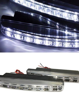 Set of 2 LED Daylight Car Spotlights new