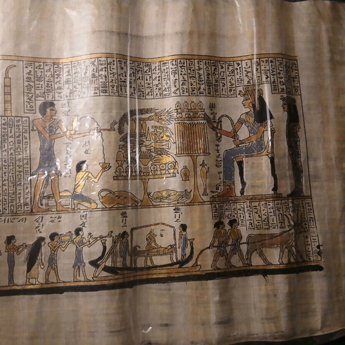 Egyptian authentic papyrus used with certificate of authenticity 32×40