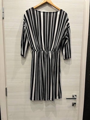 Women's mini dress used, striped wrap, size L