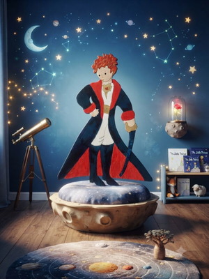 Handmade Little Prince foam board figure, 86cm, party decoration