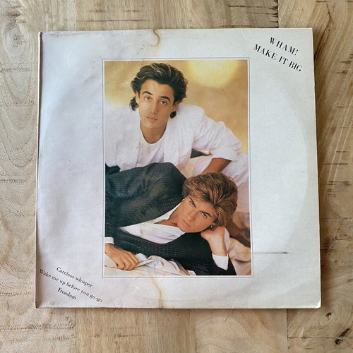 Wham! Make It Big vinyl record used, 1984 pop classic