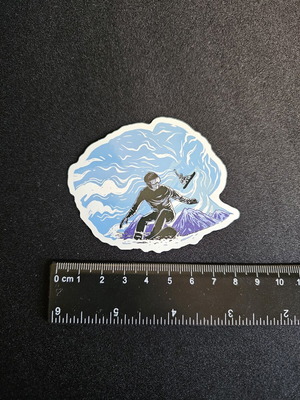 Αυτοκόλλητο Snowboarder καινούργιο