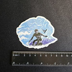 Αυτοκόλλητο Snowboarder καινούργιο