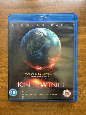 Knowing Blu-Ray σαν καινούργιο, αγγλικός ήχος και υπότιτλοι