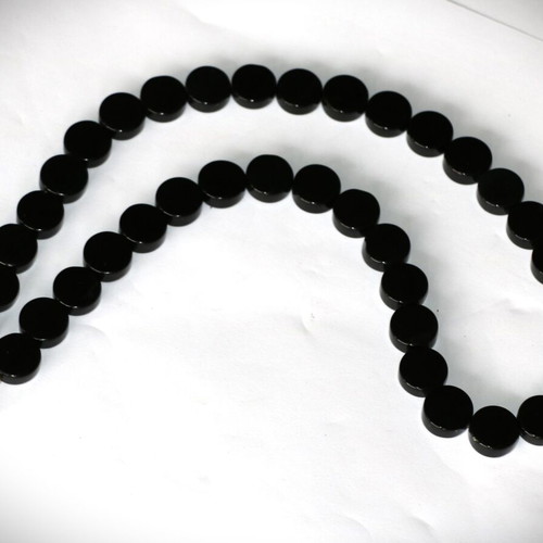 Necklace genuine onyx new, sterling silver 925 SST045