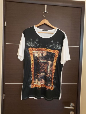 Men's T-shirt XXL white with print like new