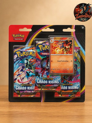 Mega Evolution Chaos Rising Charmeleon 3-Pack sealed, new