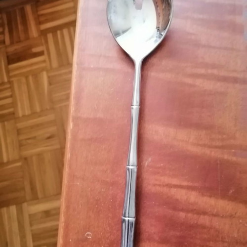 Silver salad spoons new, set of 2 pieces