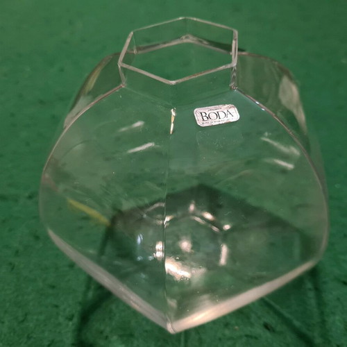 BODA glass vase new, height 15cm