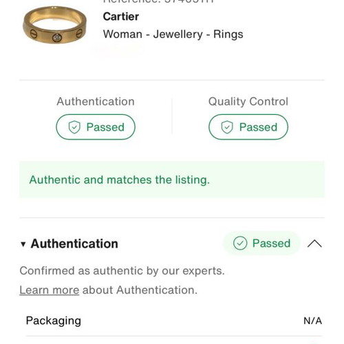 Cartier Love ring used, rose gold 750 with 1 diamond size 53