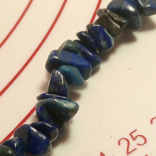 Lapis Lazuli Semi-Precious Stone Necklace 45 cm made to order