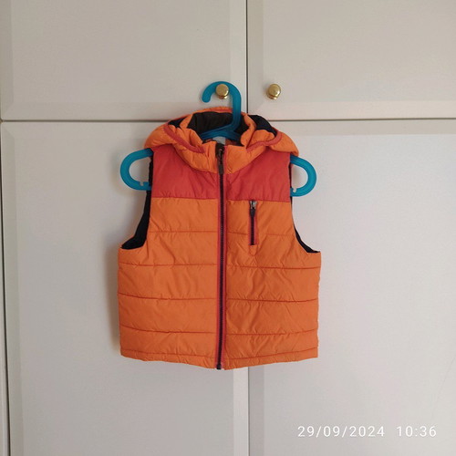 H&M Sleeveless Jacket New 2-3 Years Orange