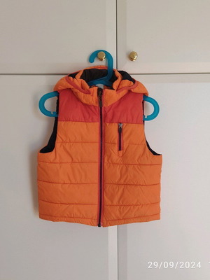 H&M Sleeveless Jacket New 2-3 Years Orange